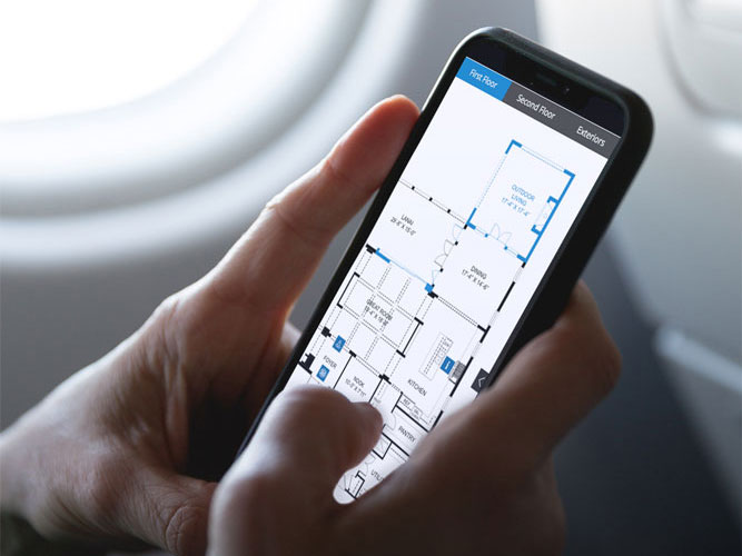 Interactive Floor Plans on a Plane