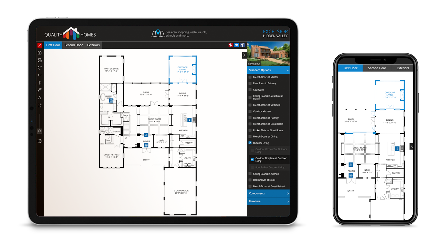 Interactive Floor Plans on a Plane